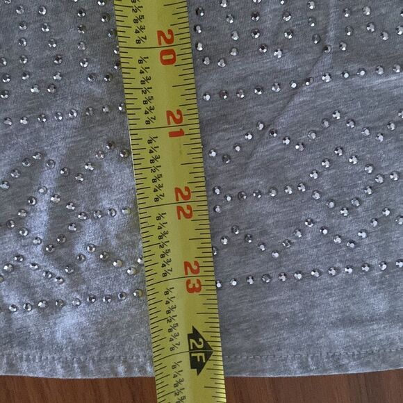Banana Republic gray cotton blend beaded top size L - Picture 12 of 12